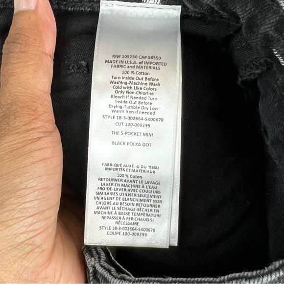 EUC Current/Elliott Polka Dot Denim Mini Skirt - Picture 11 of 12